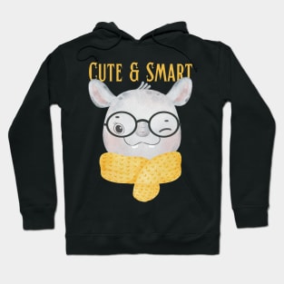 Cute and Smart Cookie Sweet little llama heart cute bright kids and animals Hoodie